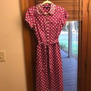 Tall Boden polka dot dress